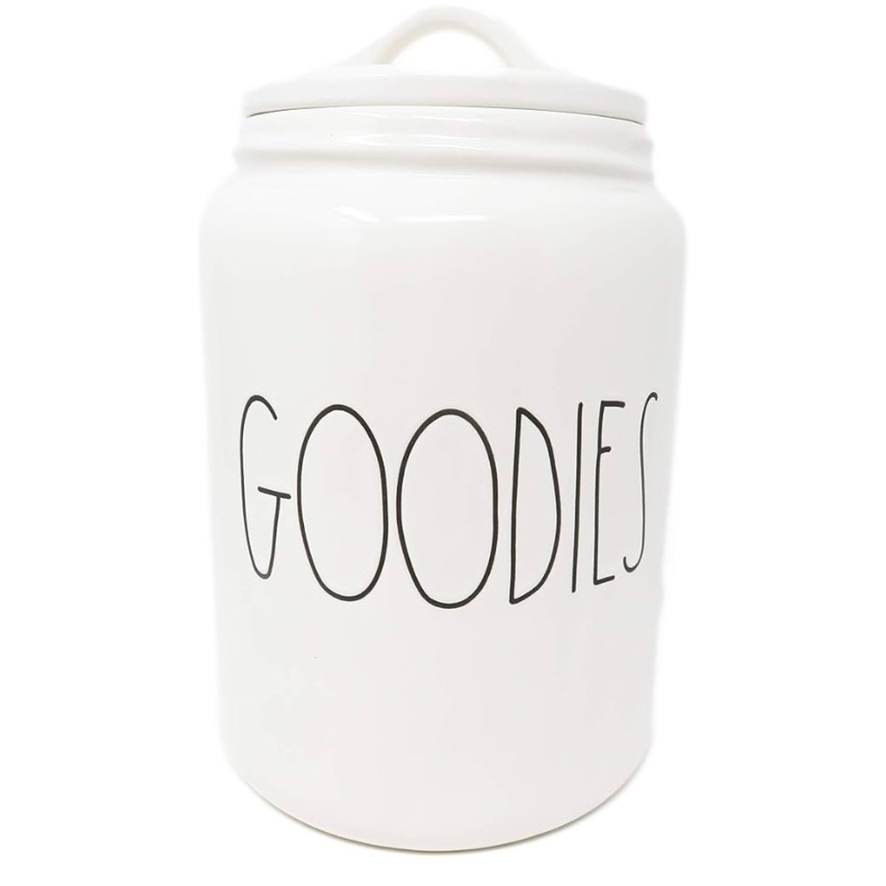 Rae Dunn *NWOT* "Goodies" Ceramic Jar with Lid